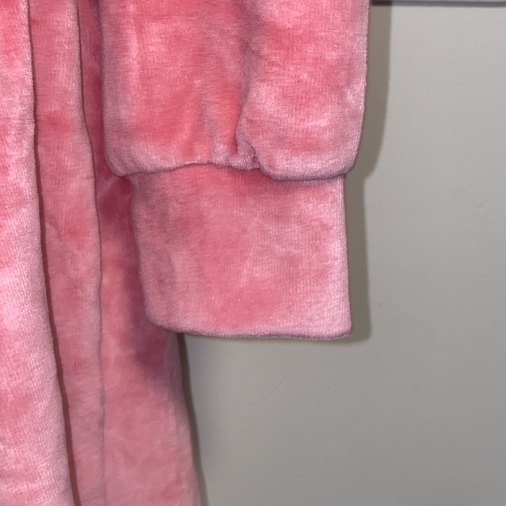 Fashion Nova Medium Pink Velour Romper Suit - Picture 9 of 14